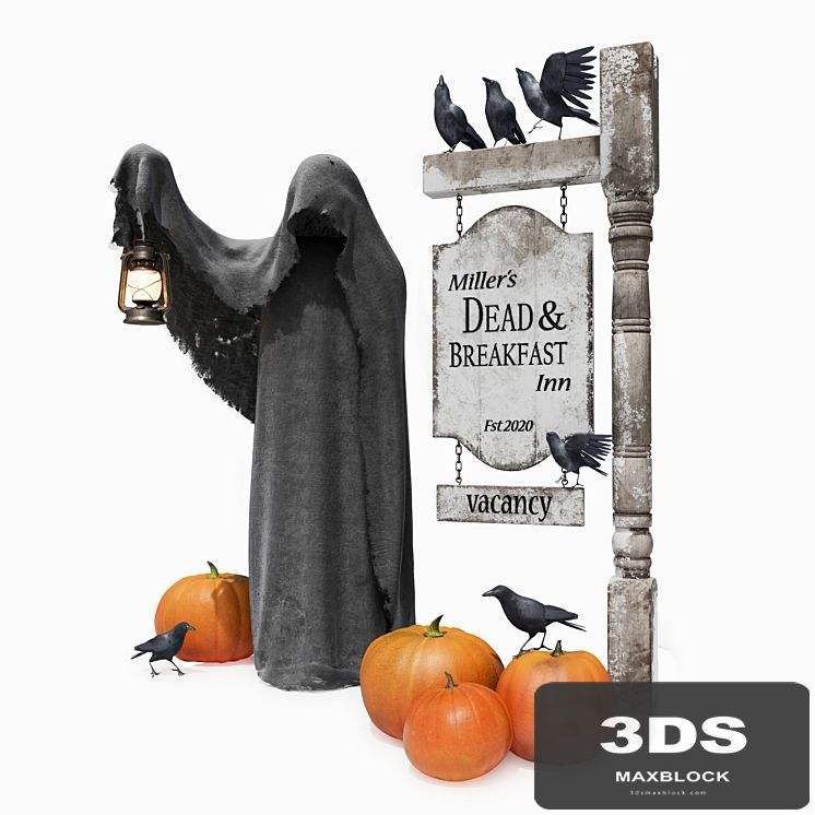 Halloween set for the exterior