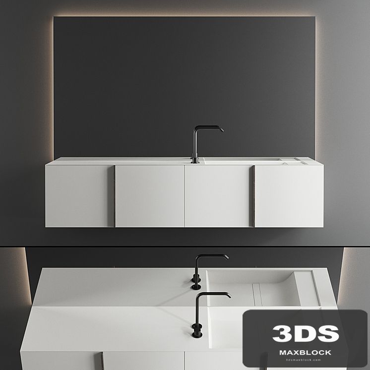 Inbani Paral Vanity Unit Set 4