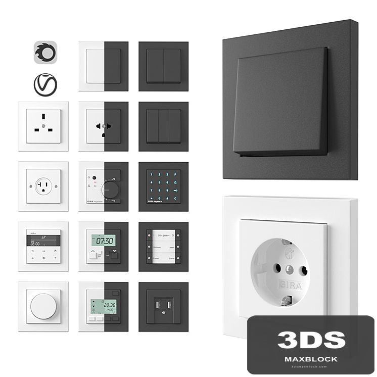 Gira E2 normal installation