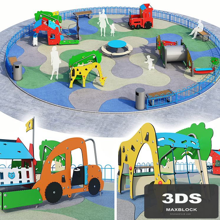 Children playground Kompan. Playground