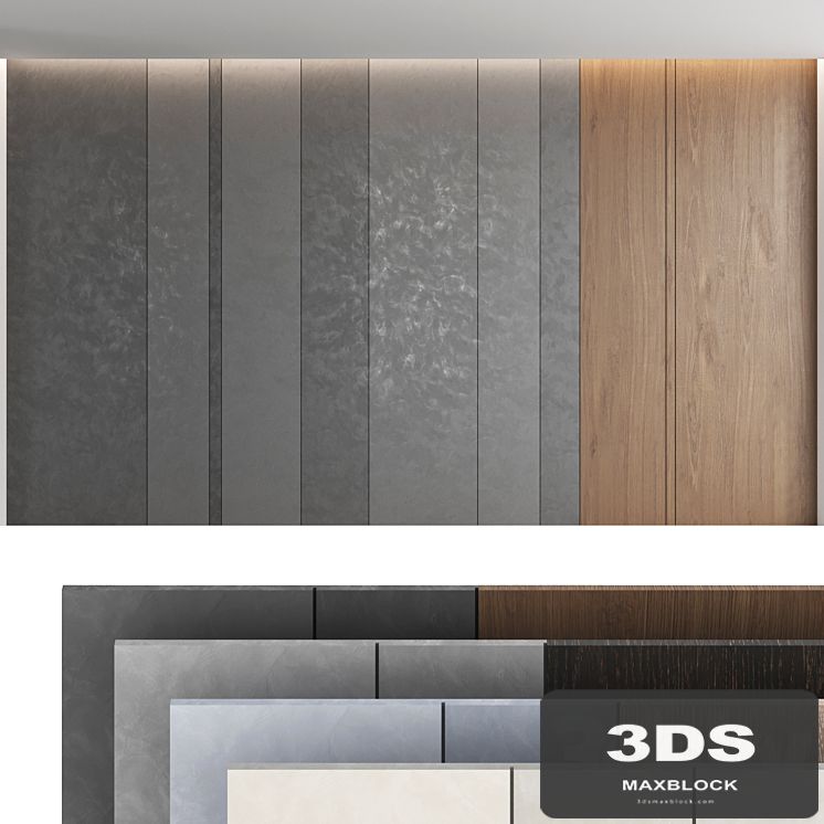 Decorative wall panel set 52
