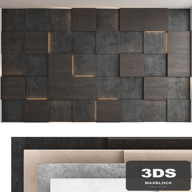 Decorative wall panel set 54