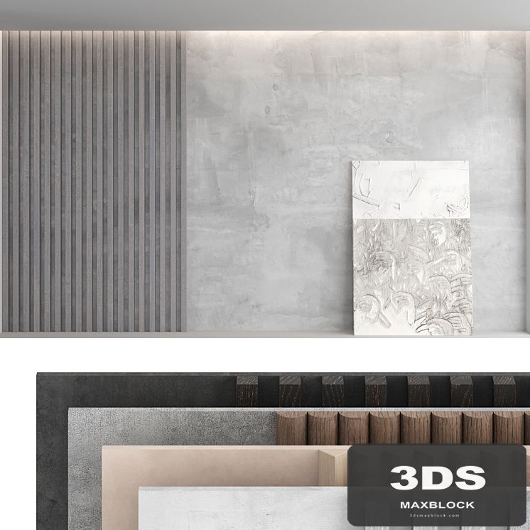 Decorative wall panel set 55