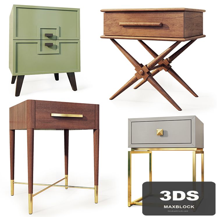 Bedside table from Enjoy Home. Bundle: Milk, Baked, Caramel, Little Secret