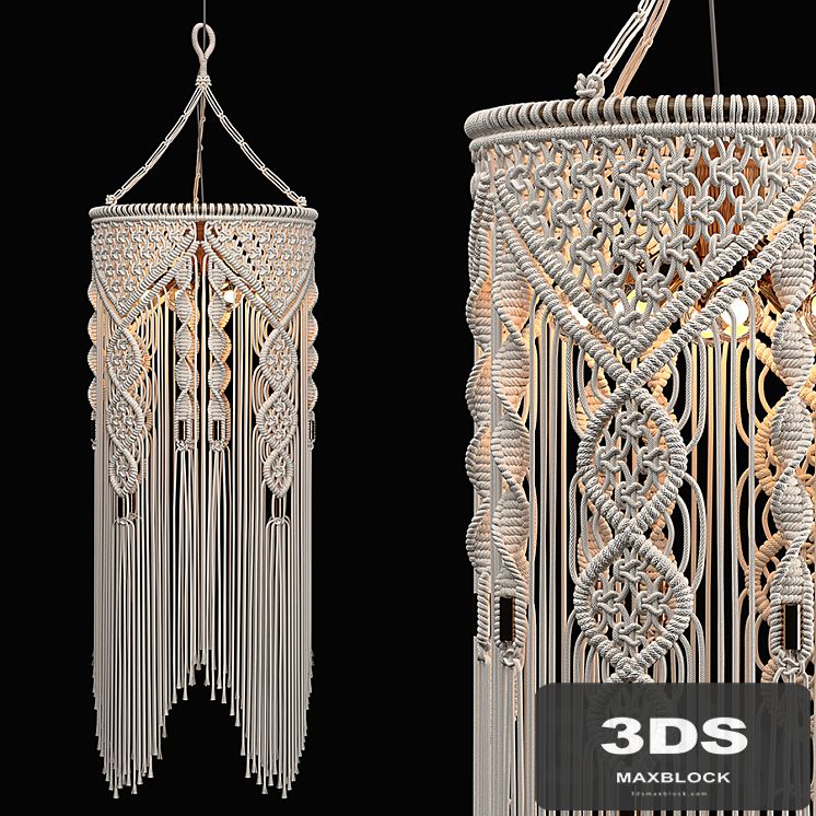 Macrame Pendant Light -2
