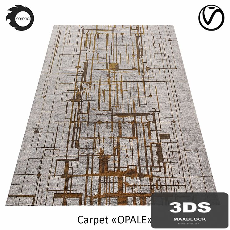 Belgian viscose carpet "OPALE"