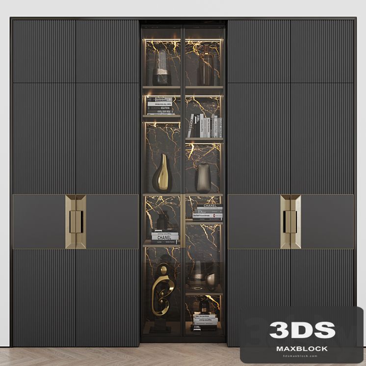 Art Nouveau wardrobe 01