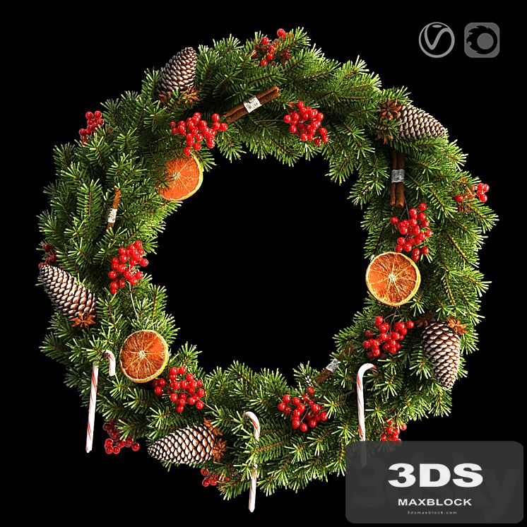 Christmas wreath 66cm
