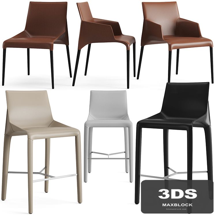 Poliform Seattle Dining Chair And Bar Stool