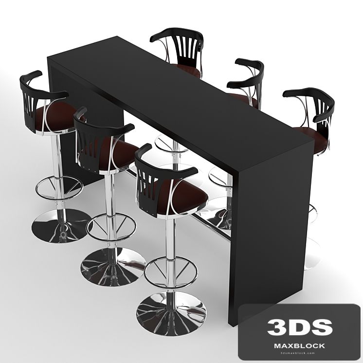 Bar table & chair