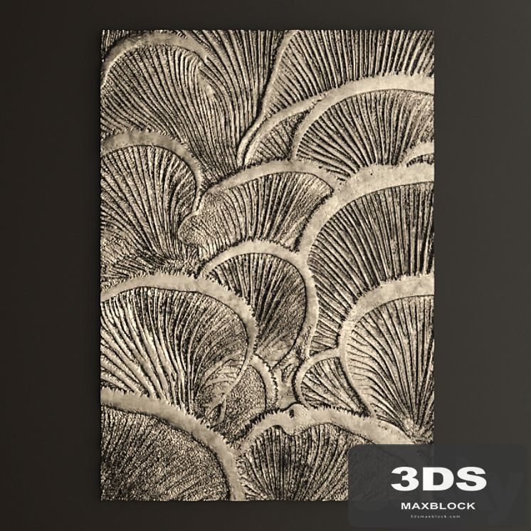 Decor for wall. Panel. Mushrooms.