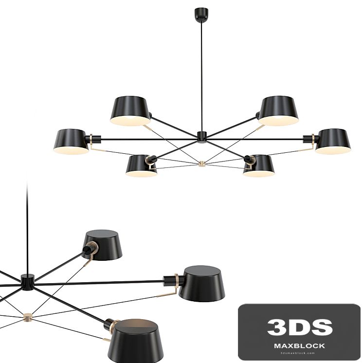 Brendan Ravenhill Long Pivot Chandelier