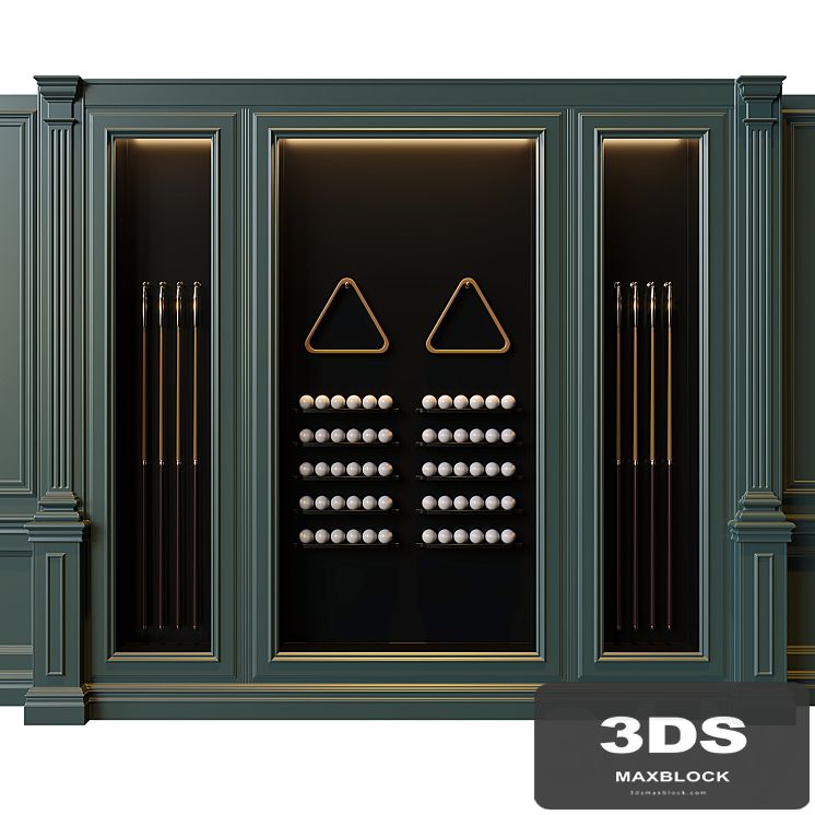 American style billiard cabinet