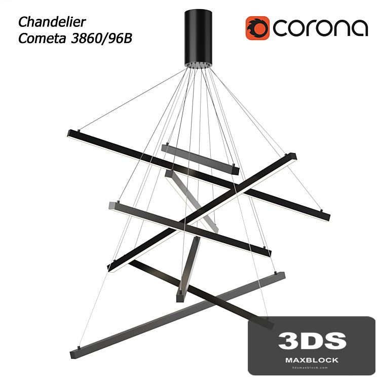 Chandelier odeon light cometa