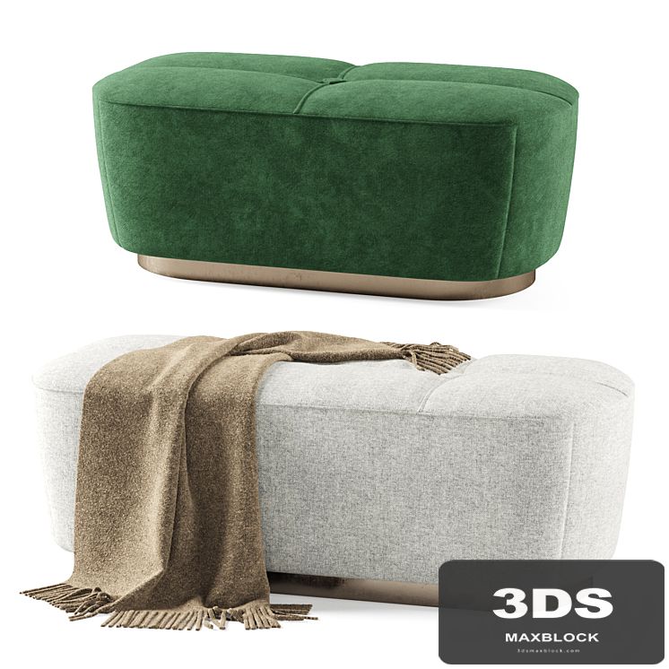 Minotti Jacques ottomans / Bench