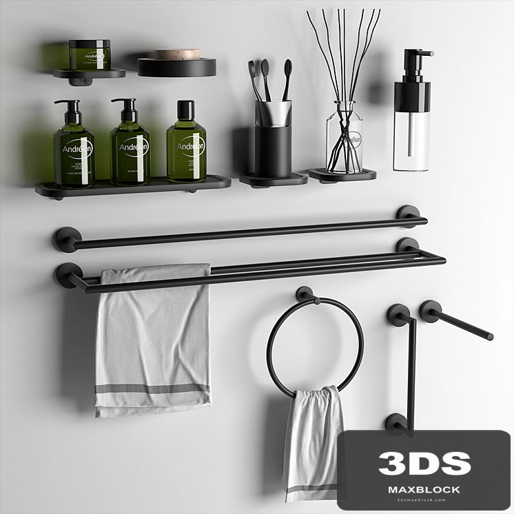 Bathroom accessories set