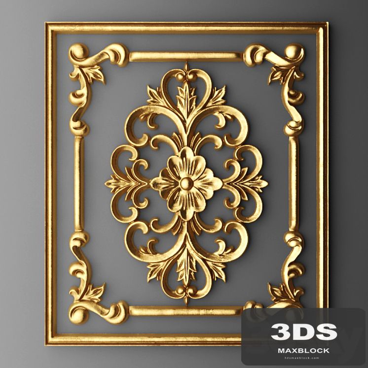 Stucco, Frame, carving.