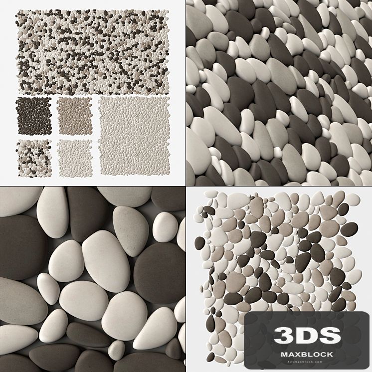 Pebble oval big panel tile n1 /