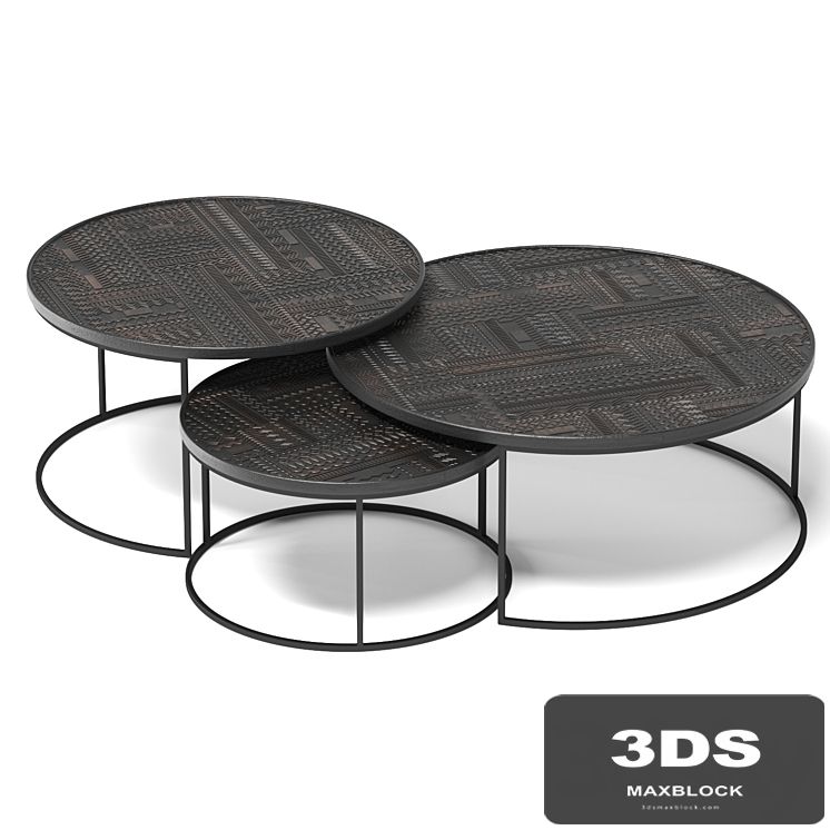 Tabwa Coffee table set by ETHNICRAFT