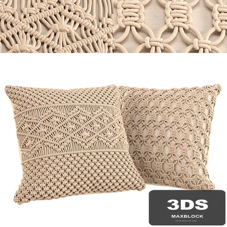 Cushion Set 01 - Macrame Boho