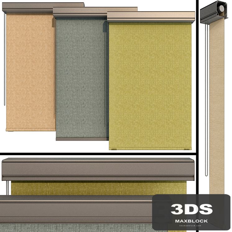 Roller blinds set