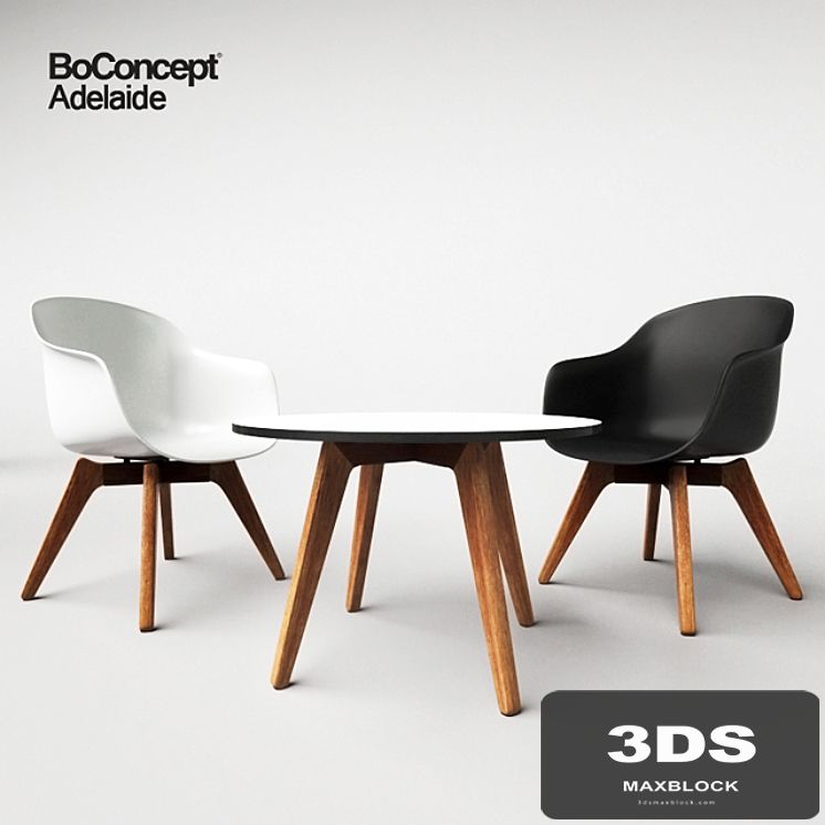 BoConcept Adelaide, chair and table