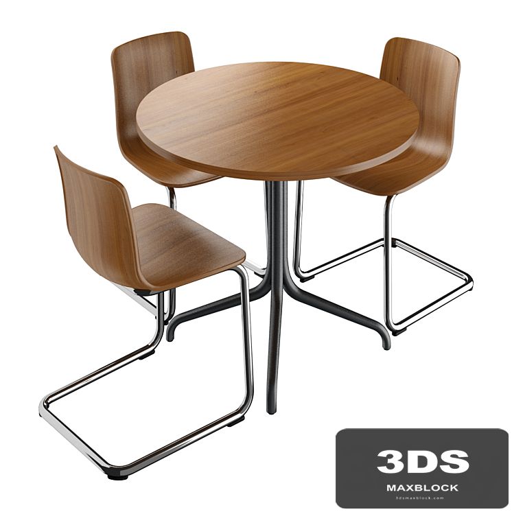 Vitra HAL Cantilever & Vitra Belleville Table (Bistro)