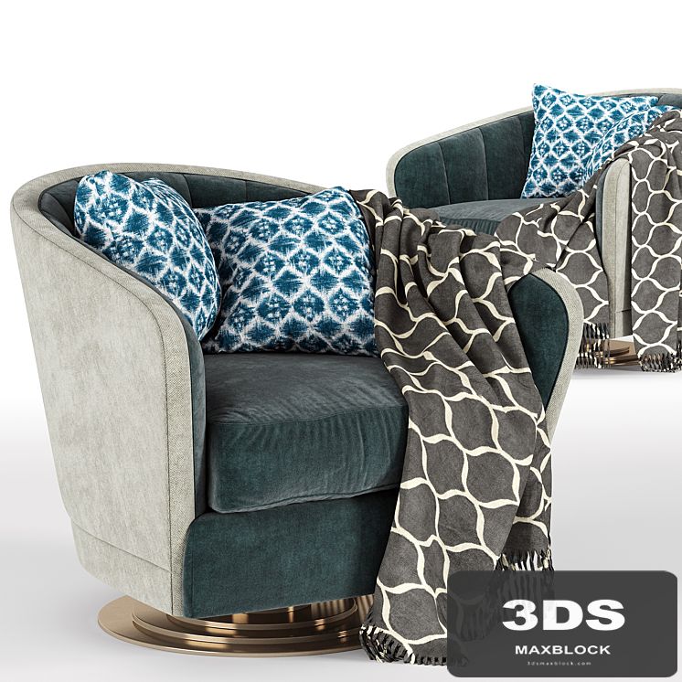 Concentric Swivel Caracole chair