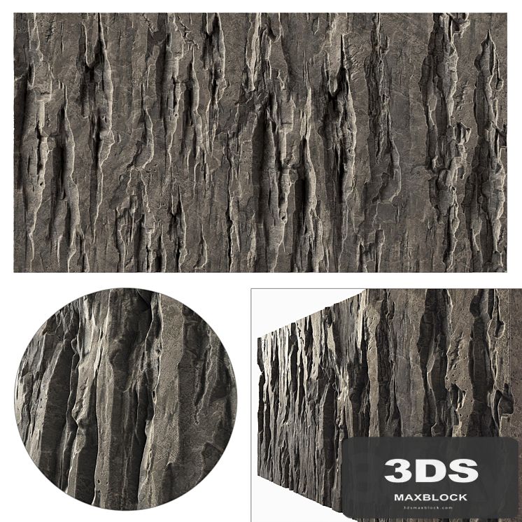 Wall stone slab rock mono n1 /