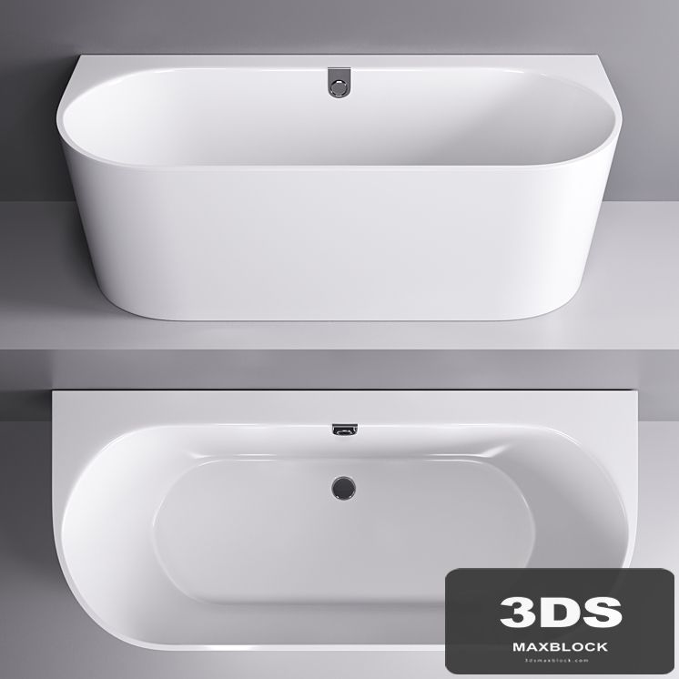 Wall-mounted bathtub Villeroy & Boch Oberon 2.0