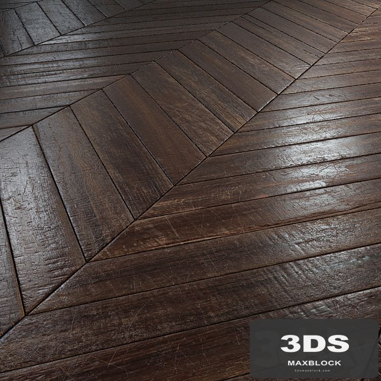 Old chevron Parquet - PBR textures