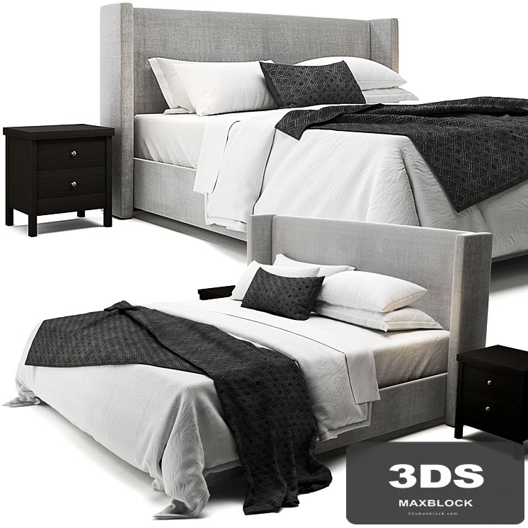 Elliot Shelter Upholstered Bed