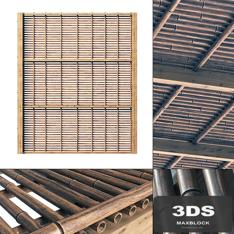 Bamboo branch decor Ceiling n22 / Decor from bamboo branches number 22