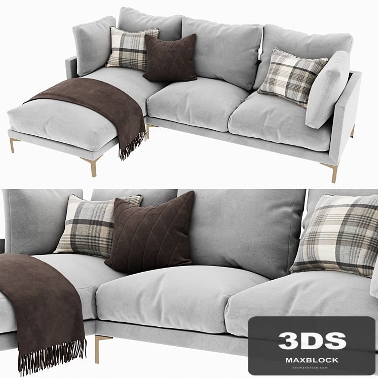 Adams chaise sectional sofa