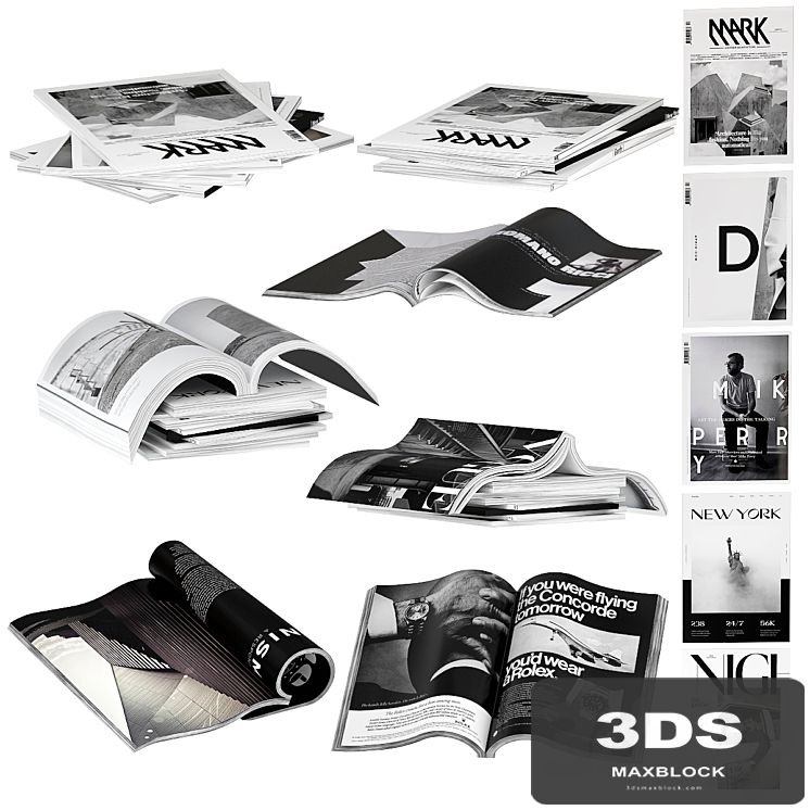 Magazines dark color 1