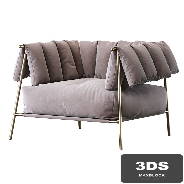 Armchair tirella by bonaldo
