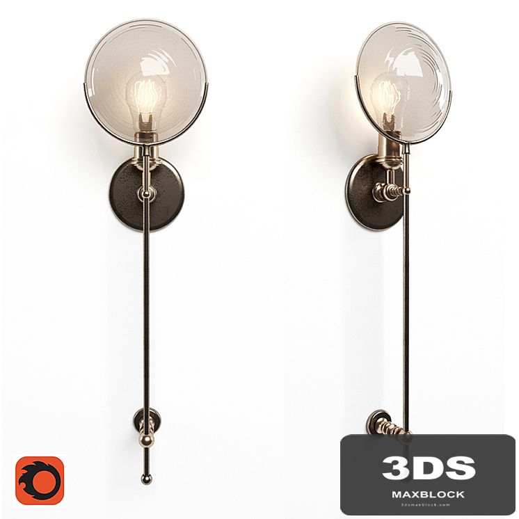 Gaslight Lens Grand Sconce