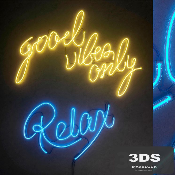 Light modules. Set 38. Neon