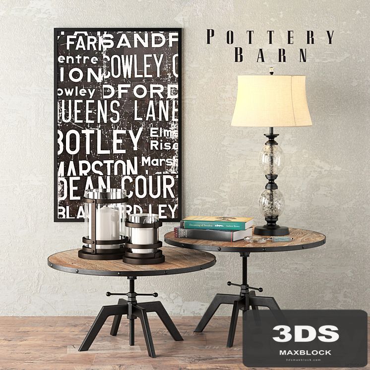 Pottery Barn Blaine Banching Coffee Table