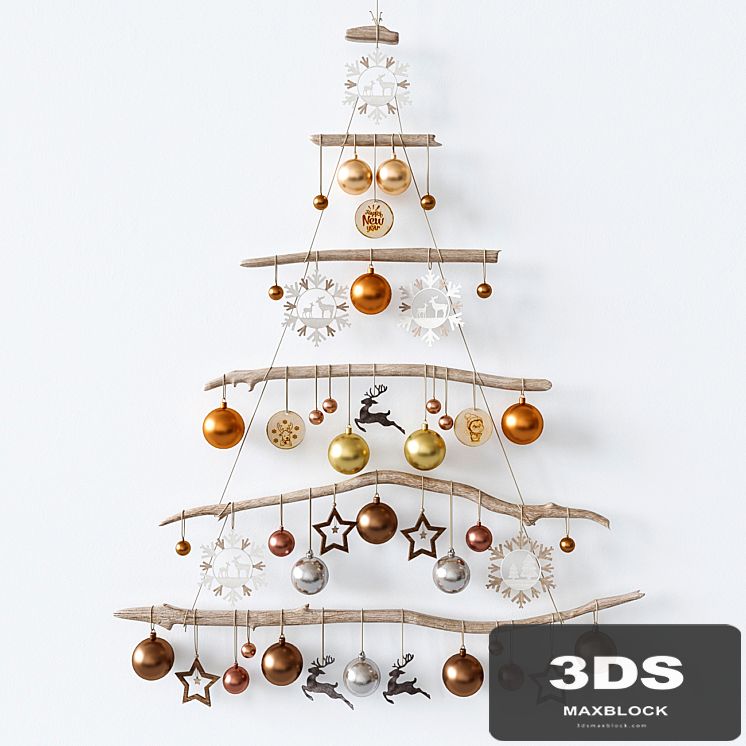 Christmas tree on the wall