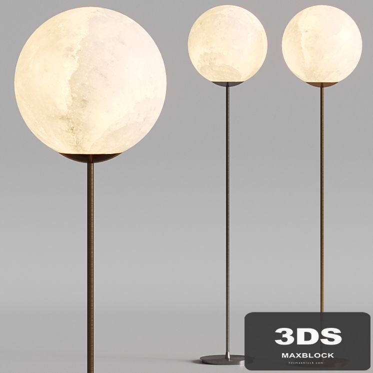 Slide Mineral Floor Lamps