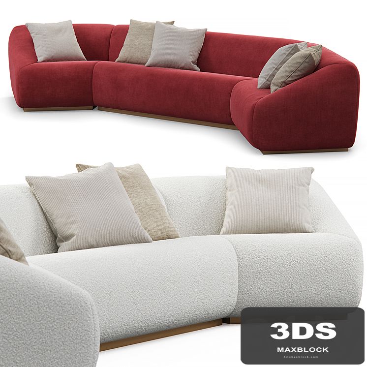 Stahl band pouf sectional sofa