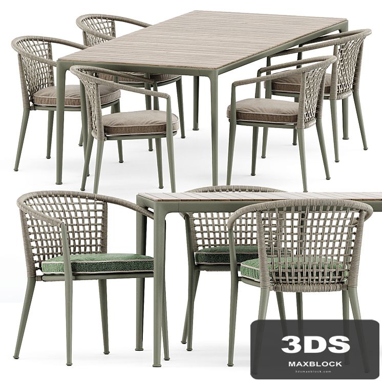 Erica 19 chair and Mirto Outdoor table by bebitalia