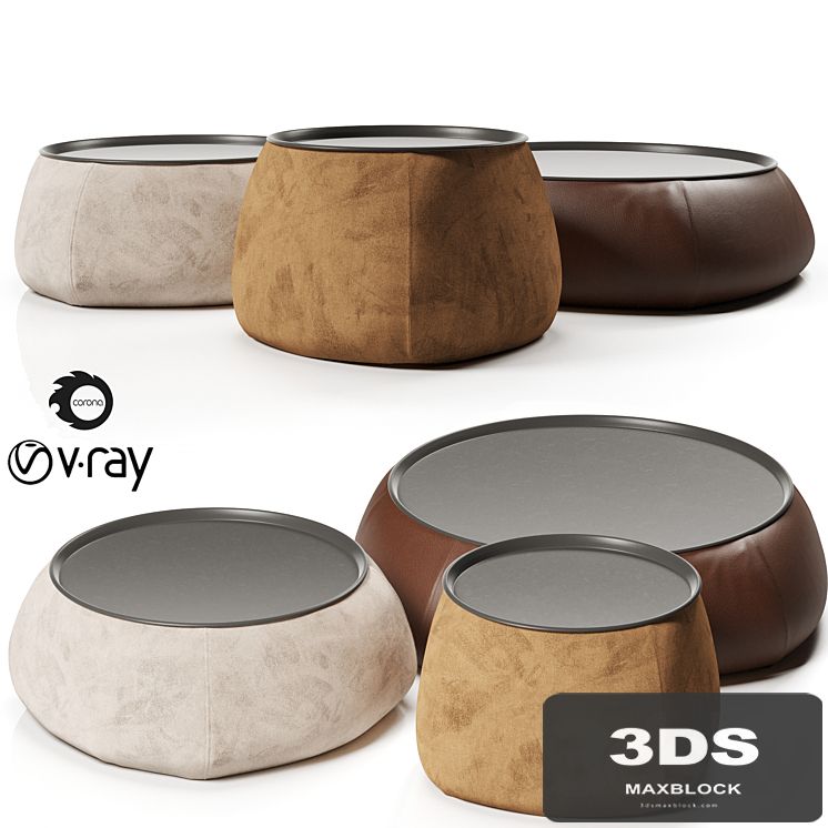 B&B Italia Lady Fat table set 2