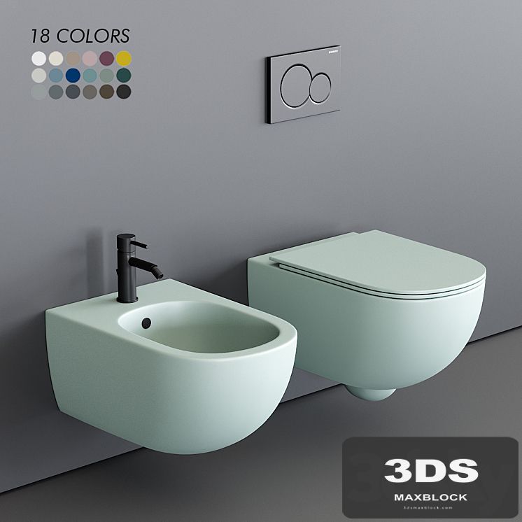 Nic Design Pin Wall-Hung WC