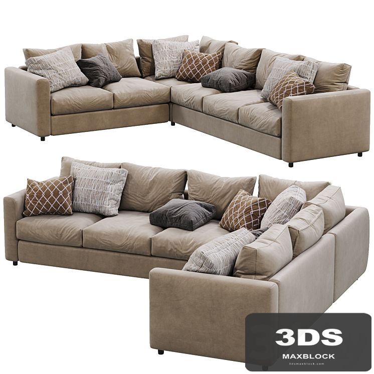 Leather sofa Ikea Vimle