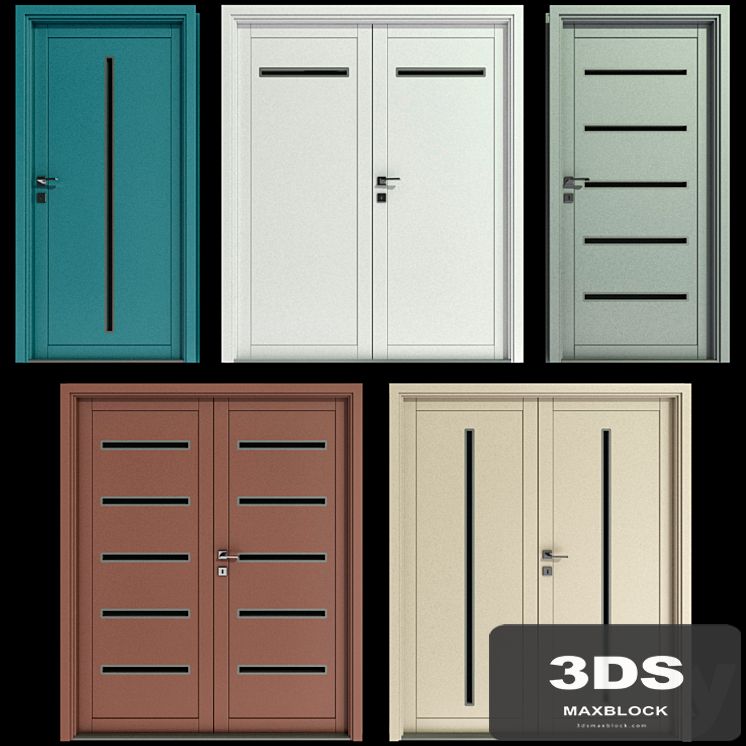 Metal swinging fire doors