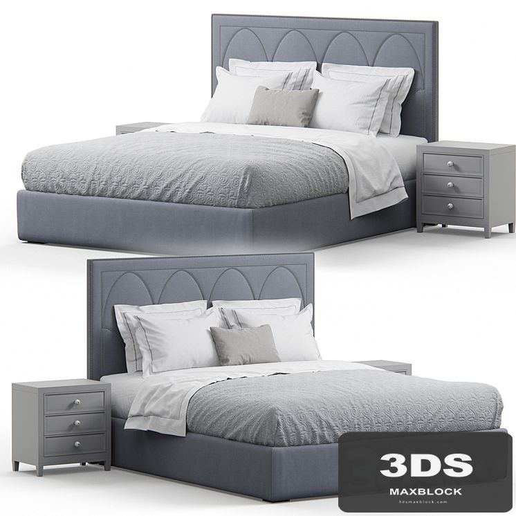 Regan upholstered king bed