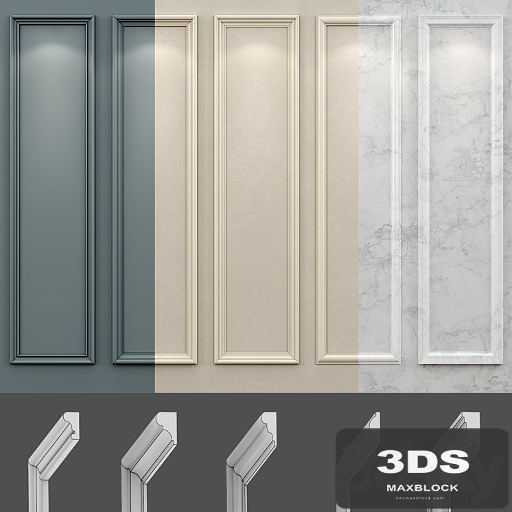 Wall molding 18. Boiserie classic panels
