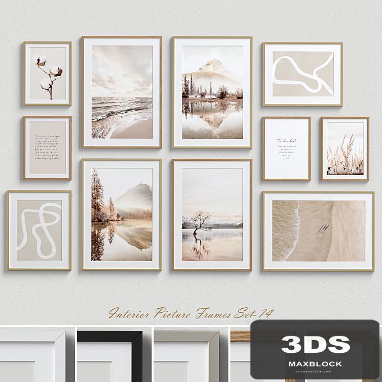 Interior Picture Frames Set-74